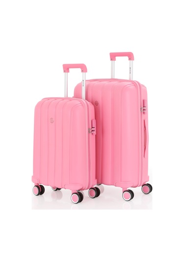 Mçs Polipropilen 2li Valiz Seti Orta & Kabin V305 S21yy1000076-set 00020 Pembe