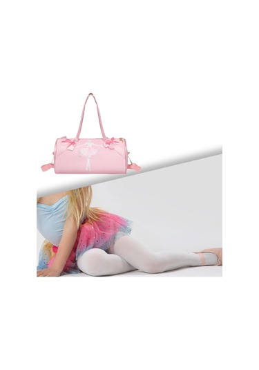 Homyl Bale Çantası Naylon Rahat Sevimli Yuvarlak Dans Jimnastik Dansçı Deseni