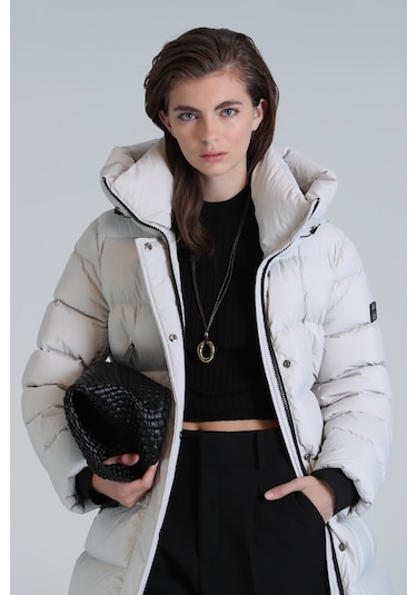 Lufian Olıvıa Kaz Tüyü Kadın Mont Taş Taş 122120034100190 Taş