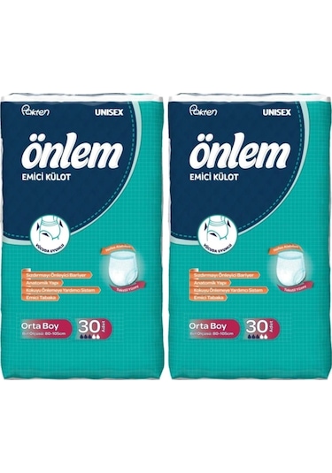 Emici Külot Hasta Bezi Medium Orta 60 Adet