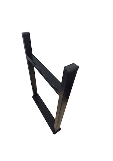 Bin1Fırsatt Metal Ayak Ofis Bahçe İş Yeri Masif Ahşap Kütük Masa Ayağı 76 Cm