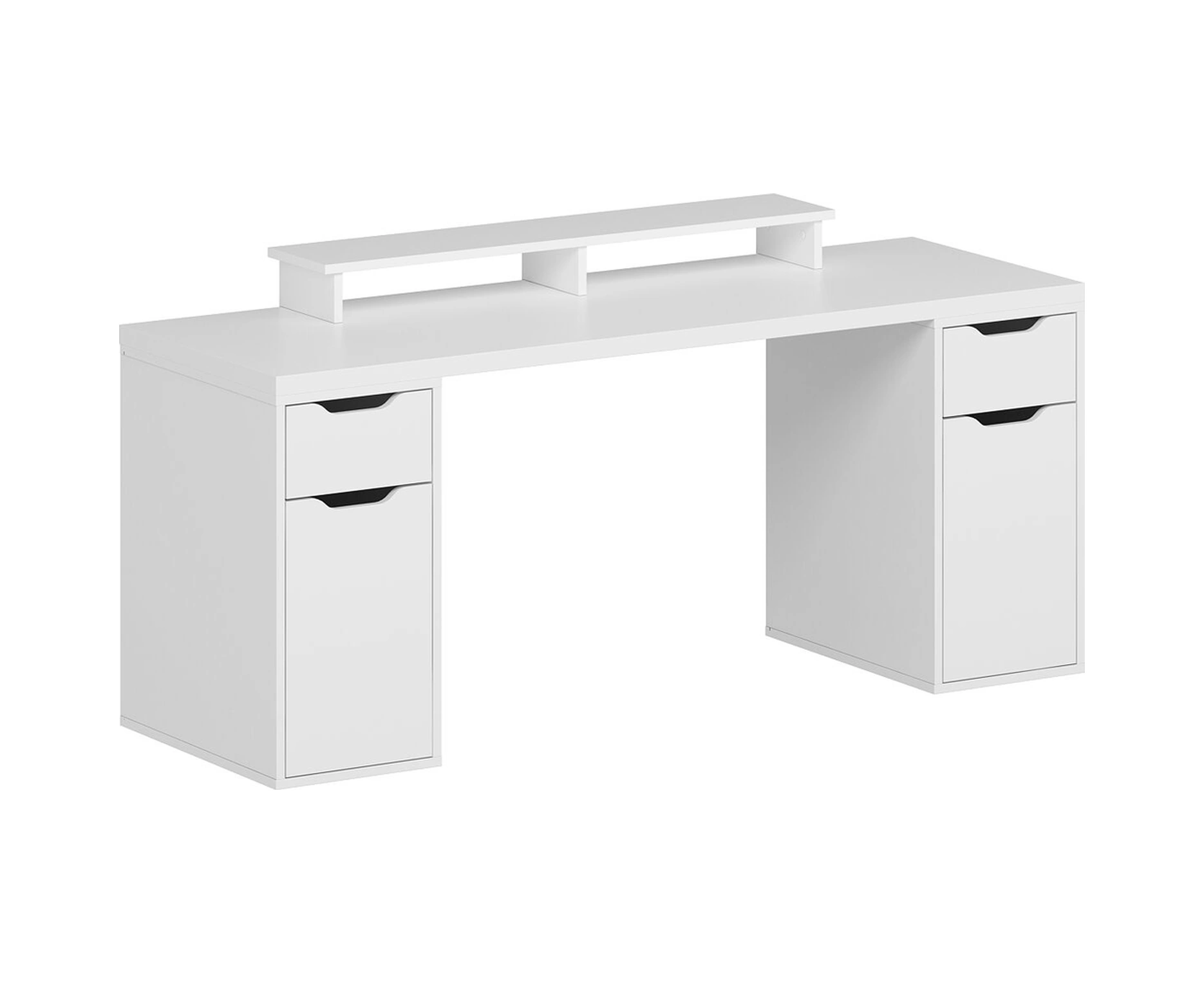 Alen 180 Cm 2 Çekmeceli 2 Dolaplı Çalışma & Oyuncu Masası - Beyaz Beyaz