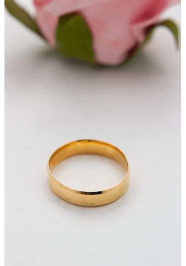 Latif Kuyumculuk 22 Ayar Altın Düz Köşeli Alyans Nişan Yüzüğü Lkyzk1527