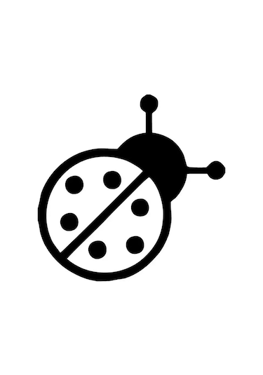 Uğur Böceği - Araç, Oto, Laptop, Duvar Uyumlu Sticker 30 30 Cm