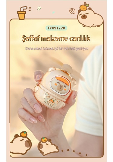 Aurora El Tipiçizgi Film Fan'ı Usb Şarj Sarıördek Yavrusu