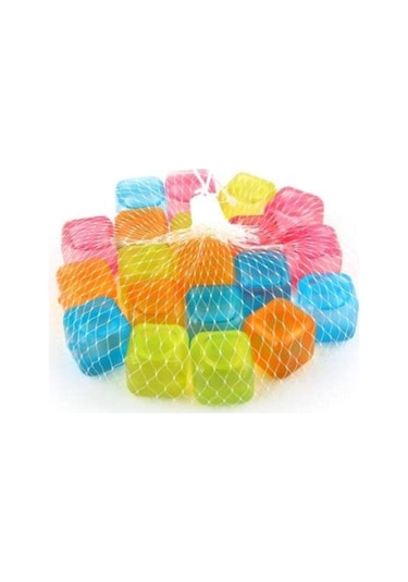 Renkli Buz Küpleri Tükenmez Serinletici Buz Küpleri 20 Adet Asorti