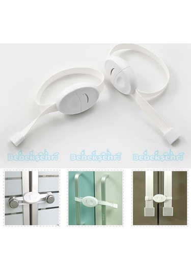 Evokids Çift Kapaklı Askılı Dolap Kilidi (3 Lü Set) Çok Renkli