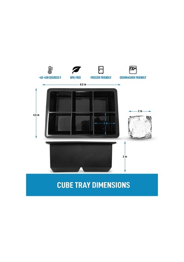 Suofeng Yemek Dereceli Silikon 6 Kareli Buz Kabi, Kapaklı, Çikolata/puding/jöle İçin Çok Amaçlı Buzluk Kutusu Çok Renkli