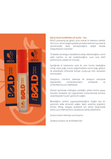 Meleys Bold Plus Plumping Lip Gloss Dudak Dolgunlaştırıcı 0