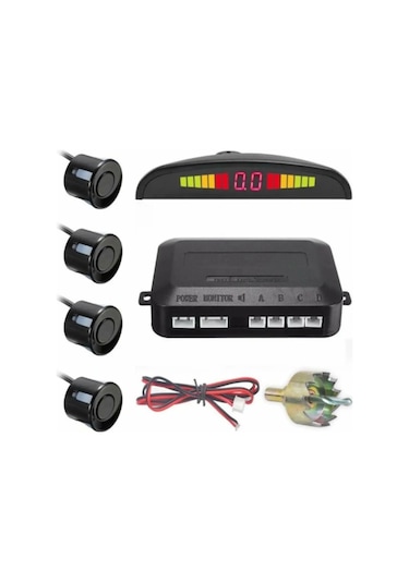 İnvells Park Sensörü Ses İkazlı Metre Göstergeli Siyah 22Mm N11.198