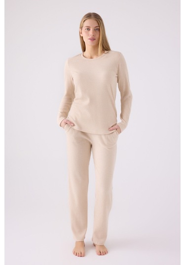 Pierre Cardin Kadın Krem Pijama Takımı Pc8908-s-v3 Krem