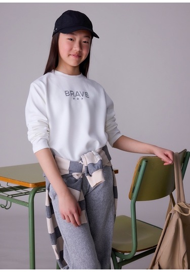 Mayoral Krem Kız Çocuk Sweatshirt 7423 Krem