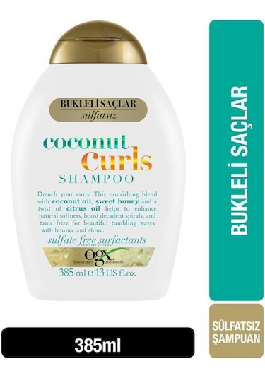 OGX Bukleli Saçlar İçin Nemlendirici Coconut Curls Sülfatsız Şampuan 385 ML