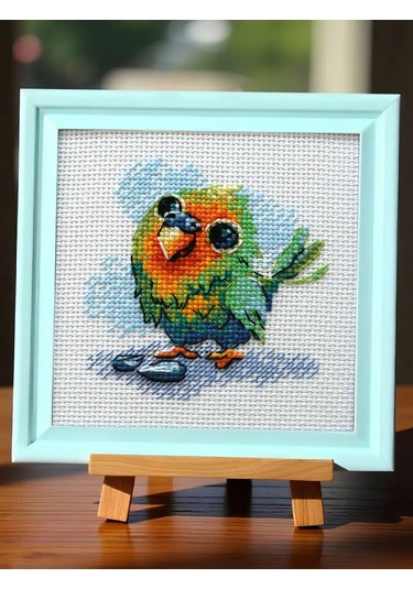 Rıolıs Tığ İşi Nakış Seti Papağan 15x15cm 2284 412215790