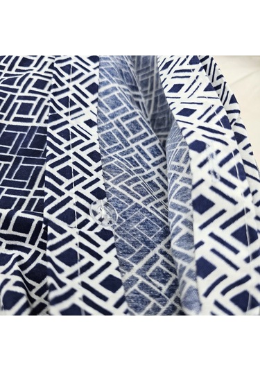 Yatak Örtüsü Seti & Nakışlı Nevresim Takımı Mavi 9 Parça Mavi