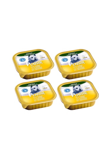 Plaisir Hindi Etli Pate Konserve Yetişkin Köpek Maması 4 x 150 G