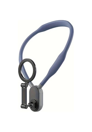 Xuweiwei Mavi 1 Adet Evrensel Silikon Manyetik Telefon Tutucu Boyun Askisi Spor Vlog Kamera Icin Mavi