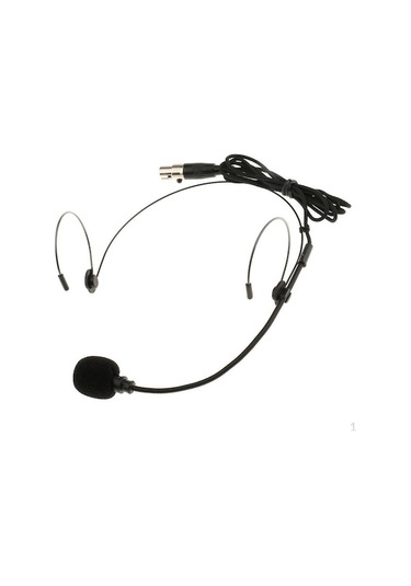 Novahub Hoparlör Sesi İçin Profesyonel 3pin 3.5mm Çift Kulak Kancası Headworn Mikrofon, Xlr - Diğer