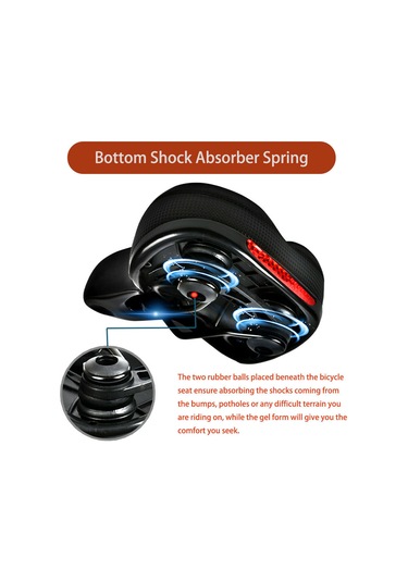 Tenfowee Bisiklet Süngerli Jantlı Tampon Koltuk, Yansıtıcı Arka Işık, Su Geçirmez, Uzun Mesafe Sürüşü İçin, Montaj Aleti Ve Yağmurluk İle Siyah-mavi Çok Renkli Tenfowee Bisiklet Süngerli Jantlı Tampon Koltuk, Yansıtıcı Arka Işık, Su Geçirmez, Uzun Mesafe Sürüşü İçin, Montaj Aleti Ve Yağmurluk İle Siyah-mavi Çok Renkli