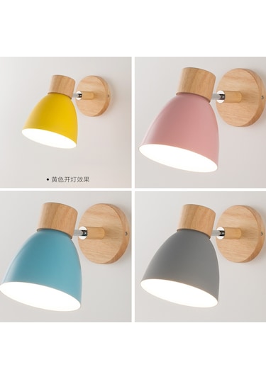 Başucu Duvar Lambası İskandinav Modern Minimalist Yaratıcı Işık Lüks Oturma Odası Yat Odası Merdiven Balkon Koridor Aplik 58248280 Sarı