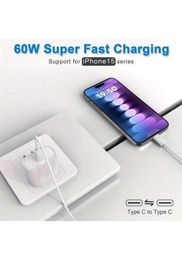Willowhaven 5 Adet Suelıen Usb-c Kablo 60w Hızlı Şarj 3.3ft 6.6ft 10ft İphone Uyumlu 15 Samsung S24 İpad Uyumlu