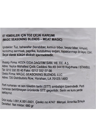 Magic Blends Magic Et Baharatı 680 G
