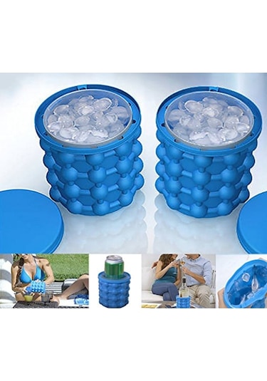 Cbtx Silikon + Pp Tasarruflu Buz Küpü Makinesi Buz Kovası, Boyut: 14.5 13 13cm