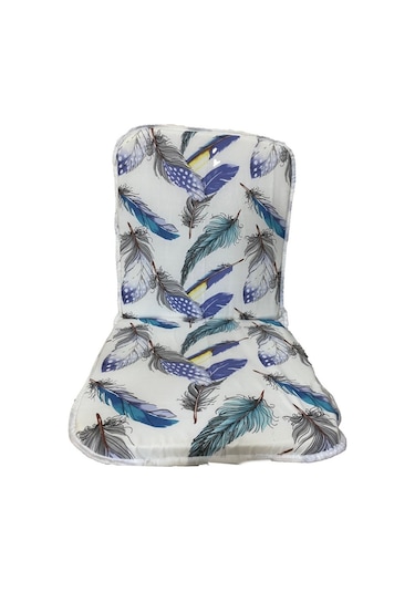 Sandalye Minderi 1 Adet Bahçe Minderi Arkalıklı (Mavitüy) (551695041)