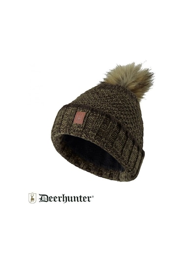 T. Deerhunter Lady Knitted Kadın Yeşil Bere Haki