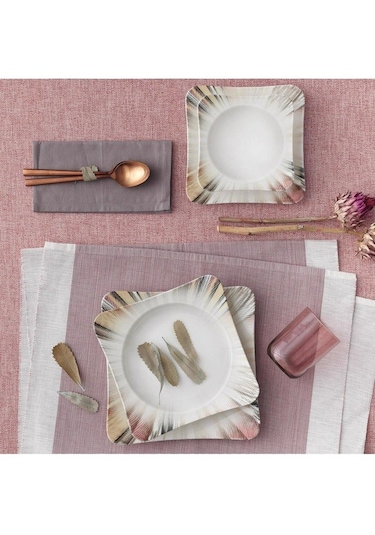 Güral Porselen Spinoza 6 Kişilik 30 Parça Porselen Kahvaltı Çok Renkli