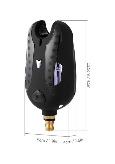 Fortunelane Balık Tutma Alarm Cihazı, Ses Ve Işık Uyarısı İle Balık Sıkamalarını Kaçırmayın, Kolay Balıkçılık Sarı