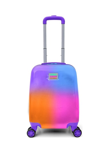 Coral High Mor Turuncu Pembe Ren Geçişli Mini Kabin Boy Çocuk Ve Yetişkin Valizi - 16791 Çok Renkli