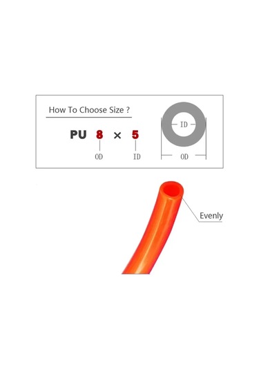3/6/9/12/15m Pu Hava Kompresörü Hortumu Tüpü Yay Benzeri Hava Hortumu Esnek 6x4mm Transparent 6m-c Fitting
