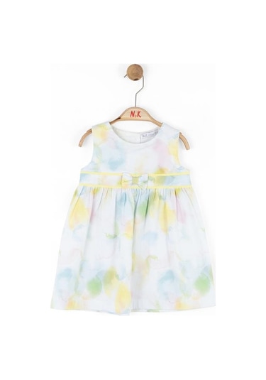 Nk Kids Kız Bebek Alice Elbise Ekru-mavi Ekru - Mavi