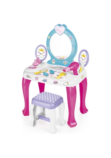 Unicorn Makyaj Masası ve Tabure Seti - 2568