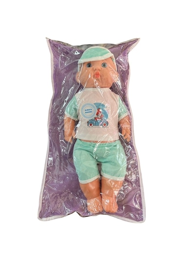 Asya Oyuncak Sesli Asya Bebek 35cm Elf23202-yeşil