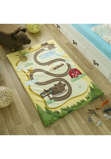 Zooturak Peluş Çocuk Matı Ayı Pekuta 100cm x 150cm