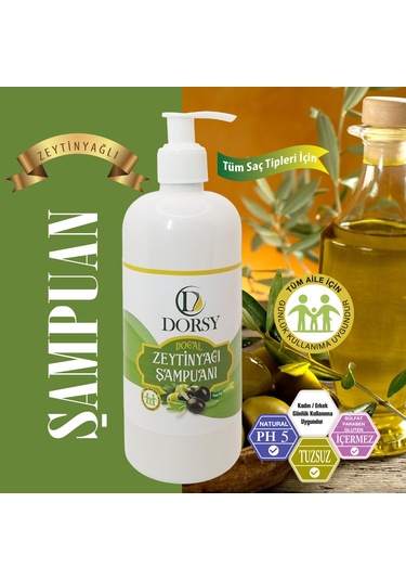Dorsy Doğal Zeytinyağlı Şampuan 400 ML