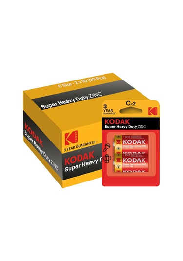 Kodak 20 Adet Çinko Karbon Blister Orta Pil