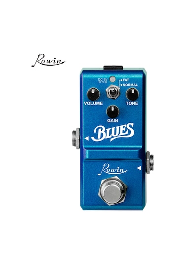Ruicoo Rowin Ln-321 Mavi Zink Alaşımlı Gitar Pedalı - Blues Stili Analog Overdrive Efekti