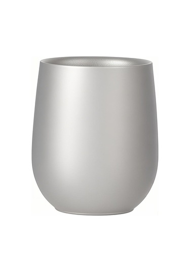 Mufunye Titanyum Çift Katlı Su Bardağı 120ml - 50g Hafif Tasarım Gümüş