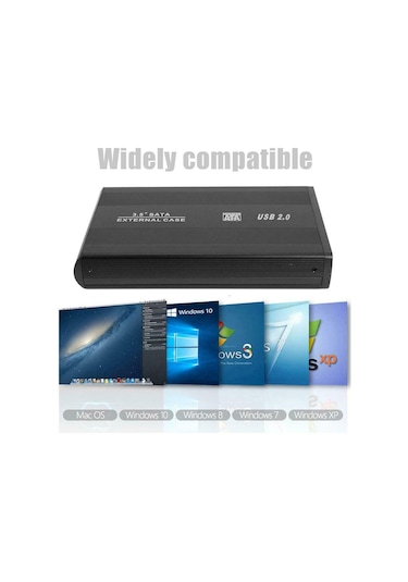 3.5" İnç Usb 2.0 Sata Harici Metal Hard Disk Hdd Kutusu DD-130
