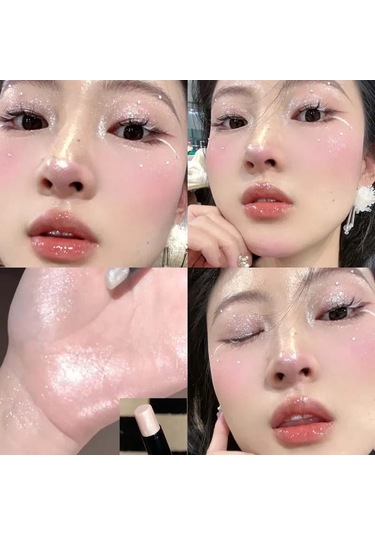 Pırıltılı Fosforlu Çubuk Doğal Elmas Glitter Beyaz Vurgu Göz Farı Kalem Kontur 03 01