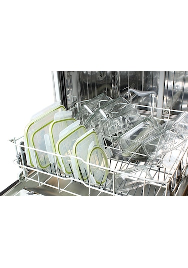 Glassco Lock 670 CC Temperli Kilitli Yuvarlak Cam Saklama Kabı