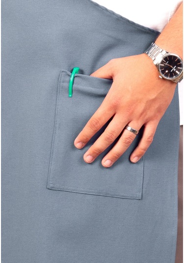 Mutfak Önlüğü Kişiye Ve İsme Özel Nakışlı Mutfak Önlüğü Şef 1 Farklı Renkler Mavi