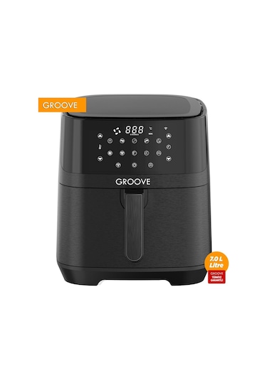 Groove Max XXL 7L 1800W WiFi Smart Airfryer Air Fryer Yağsız Sıcak Hava Fritözü Siyah