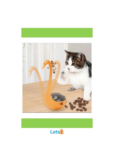 Kuğu Şeklinde Eğlenceli Lazerli Kedi Oyuncağı