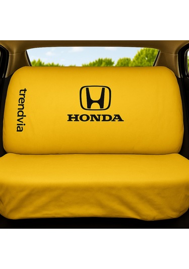 Honda Uyumlu Sarı Renk Penye Kumaş Oto Koltuk Kılıfı Takımı Ön Ve Arka Servis Kılıfı Seti