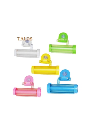 Mavi Talos Tüp Sıkacağı Sarma Tutucu Diş Macunu Kolay Dağıtıcı Banyo Mavi