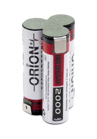 Orion 18650 12V 2000 Mah li-Ion Şarjlı Üçgen Matkap Pili